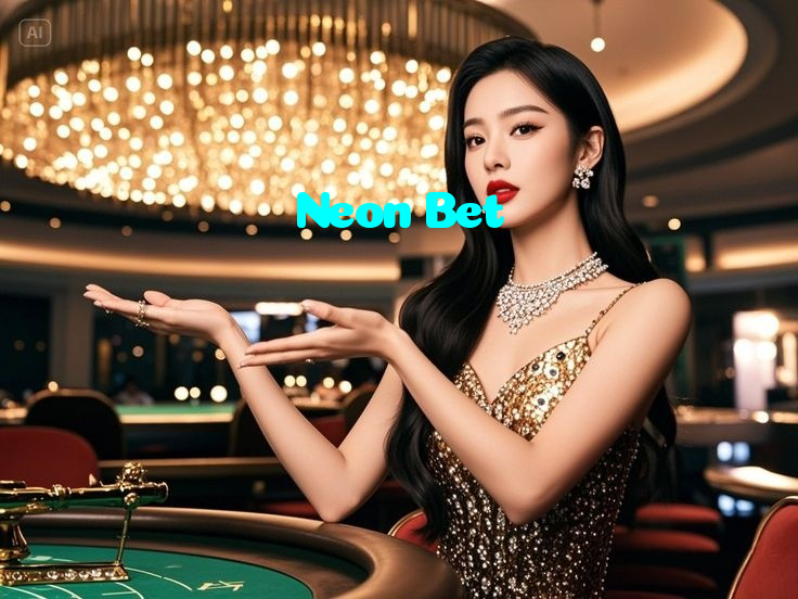 Neon Bet casino presented on mobile device in Pakistan with slots and live games